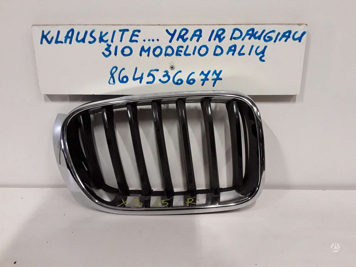 BMW X3 dalimis