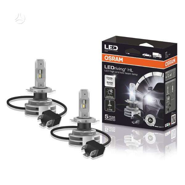 Osram LED pagrindinės šviesos H4, 6000K