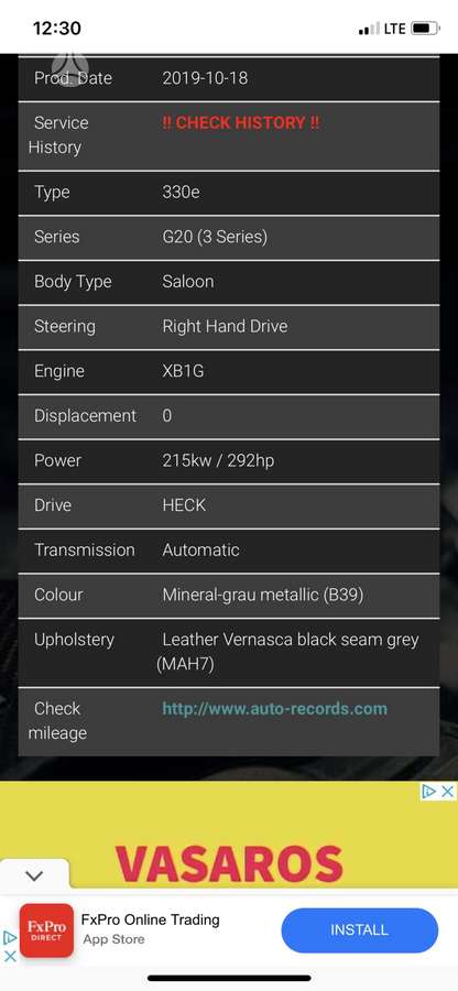 BMW Active Hybrid 3 M paket