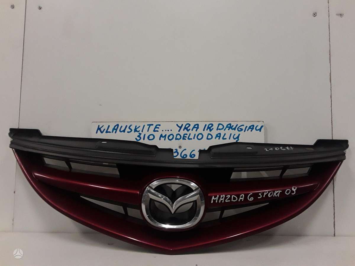 Mazda 6 dalimis. Sedanas checbekas