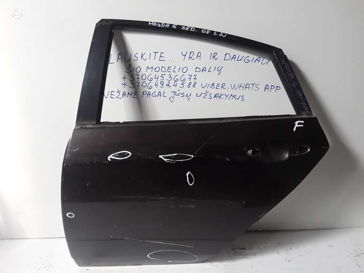 Mazda 6 rezerves daļās. Sedanas checbekas