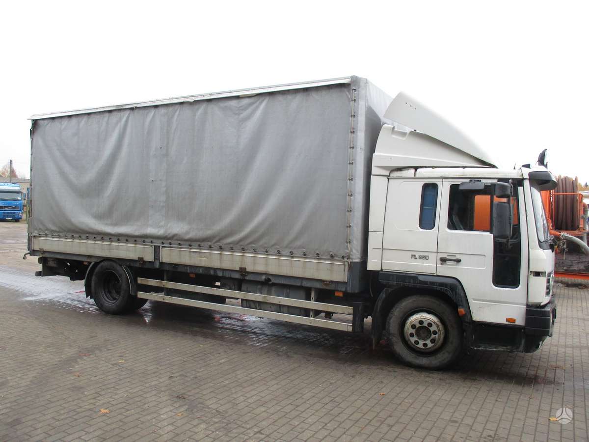 Volvo FL6, dropside trucks with tarpaulin