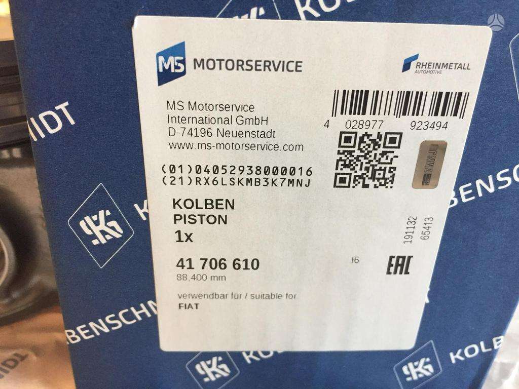 Fiat Ducato, F1AE3481E F1AE3481D, pistons