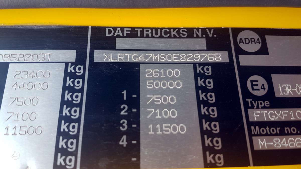 DAF XF105, semi-trailer trucks