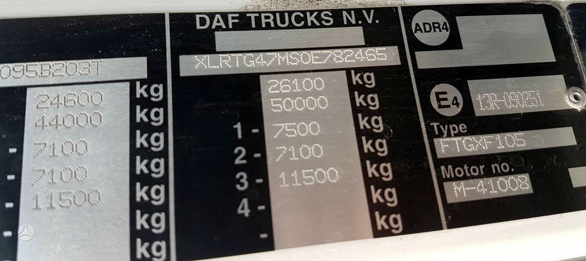 DAF XF105, semi-trailer trucks