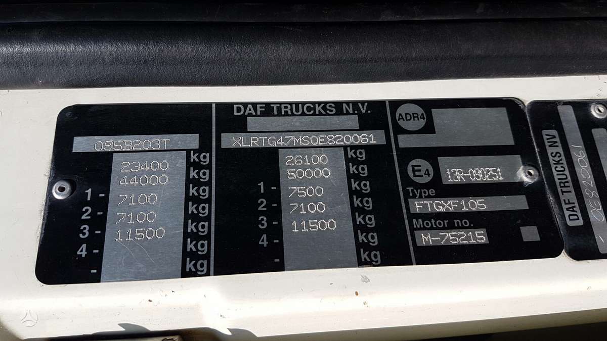 DAF XF105.460, semi-trailer trucks