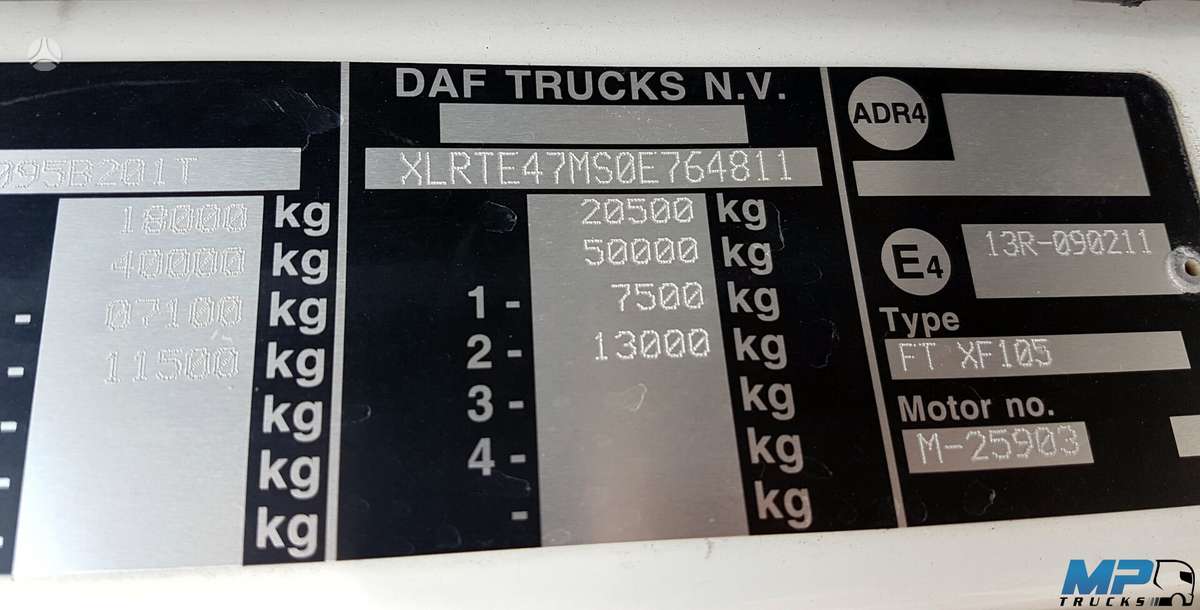 DAF XF105.410, vilcējs