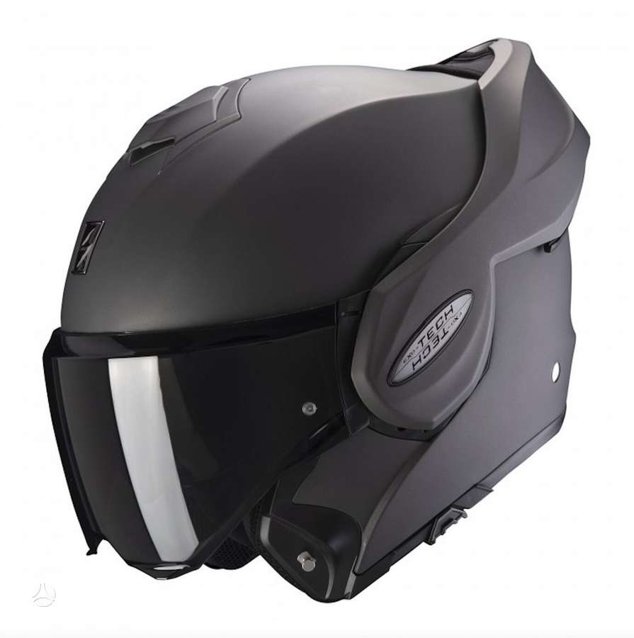 Scorpion EXO - TECH EVO matt black moto, модулярные / флип-ап