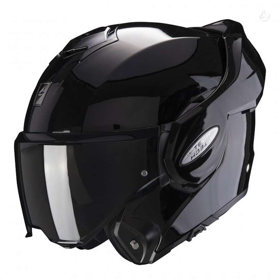 Scorpion EXO - TECH EVO matt black moto, модулярные / флип-ап