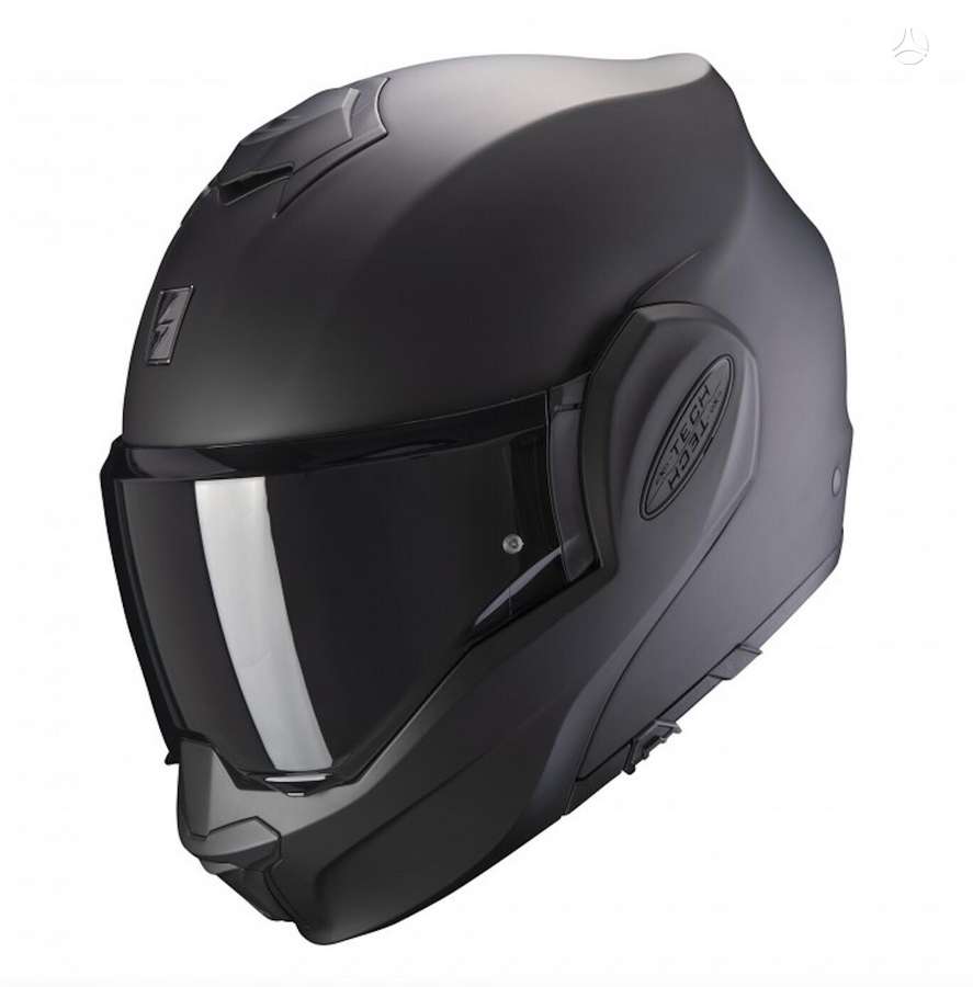 Scorpion EXO - TECH EVO matt black moto, модулярные / флип-ап