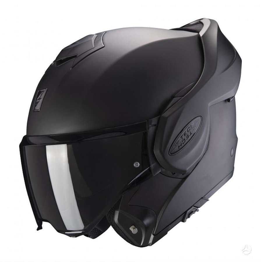 Scorpion EXO - TECH EVO matt black moto, модулярные / флип-ап