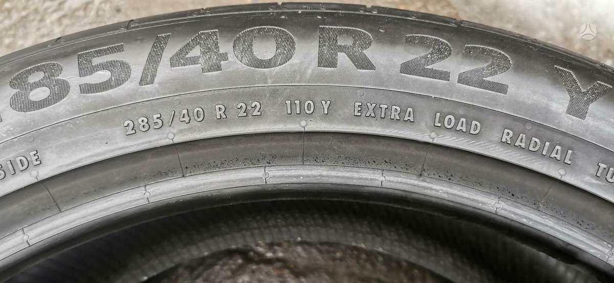 Continental, vasaras 285/40 R22