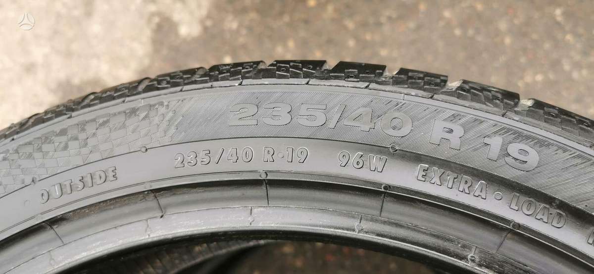 Continental, summer 235/40 R19