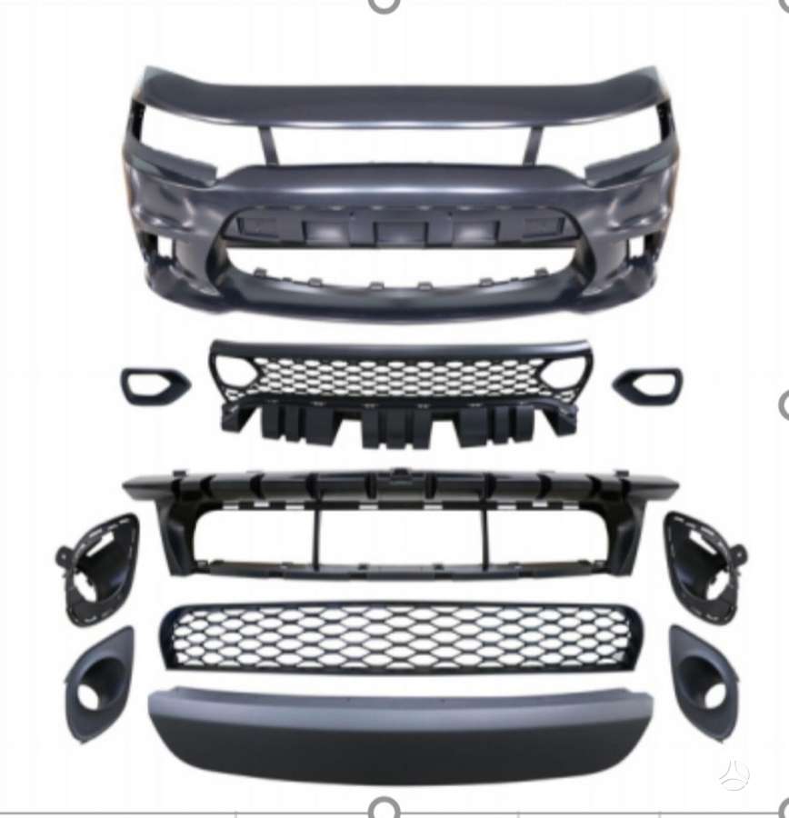 Dodge Charger hood (front, rear), bumpers, lights