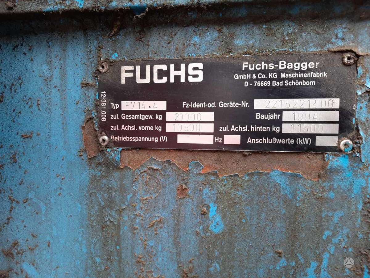 Fuchs FUCHS F714.4, excavator