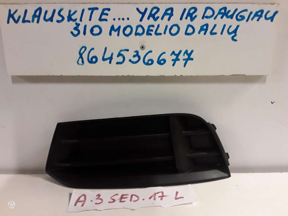 Audi A3 dalimis. Sedanas
