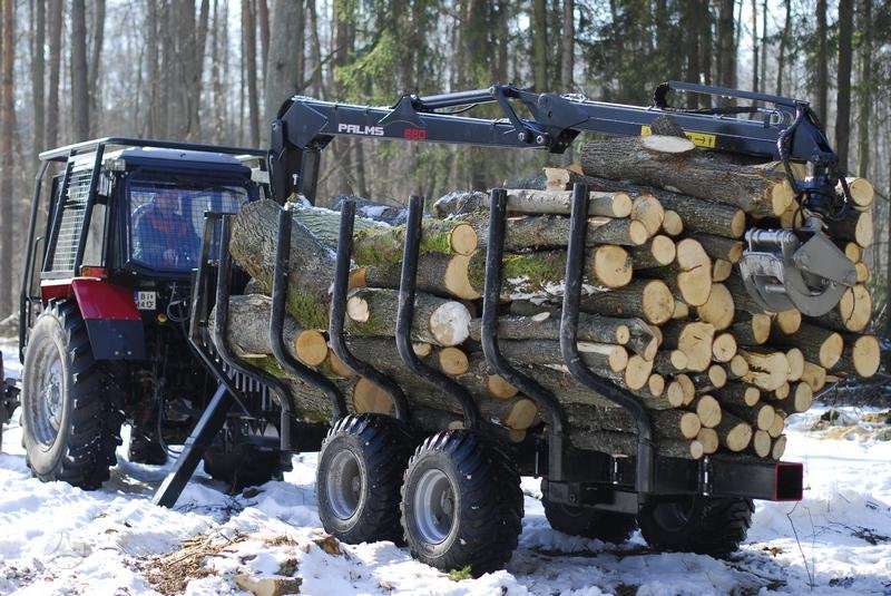 Palms PALMS 2D/6S/8S/9S/10D/12D/14D, forestry trailers (self-loading)