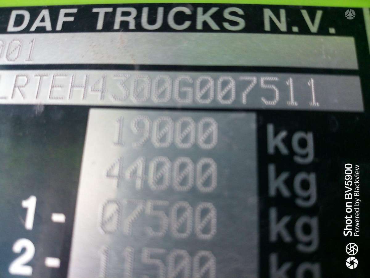 DAF DAF XF EURO 6, semi-trailer trucks