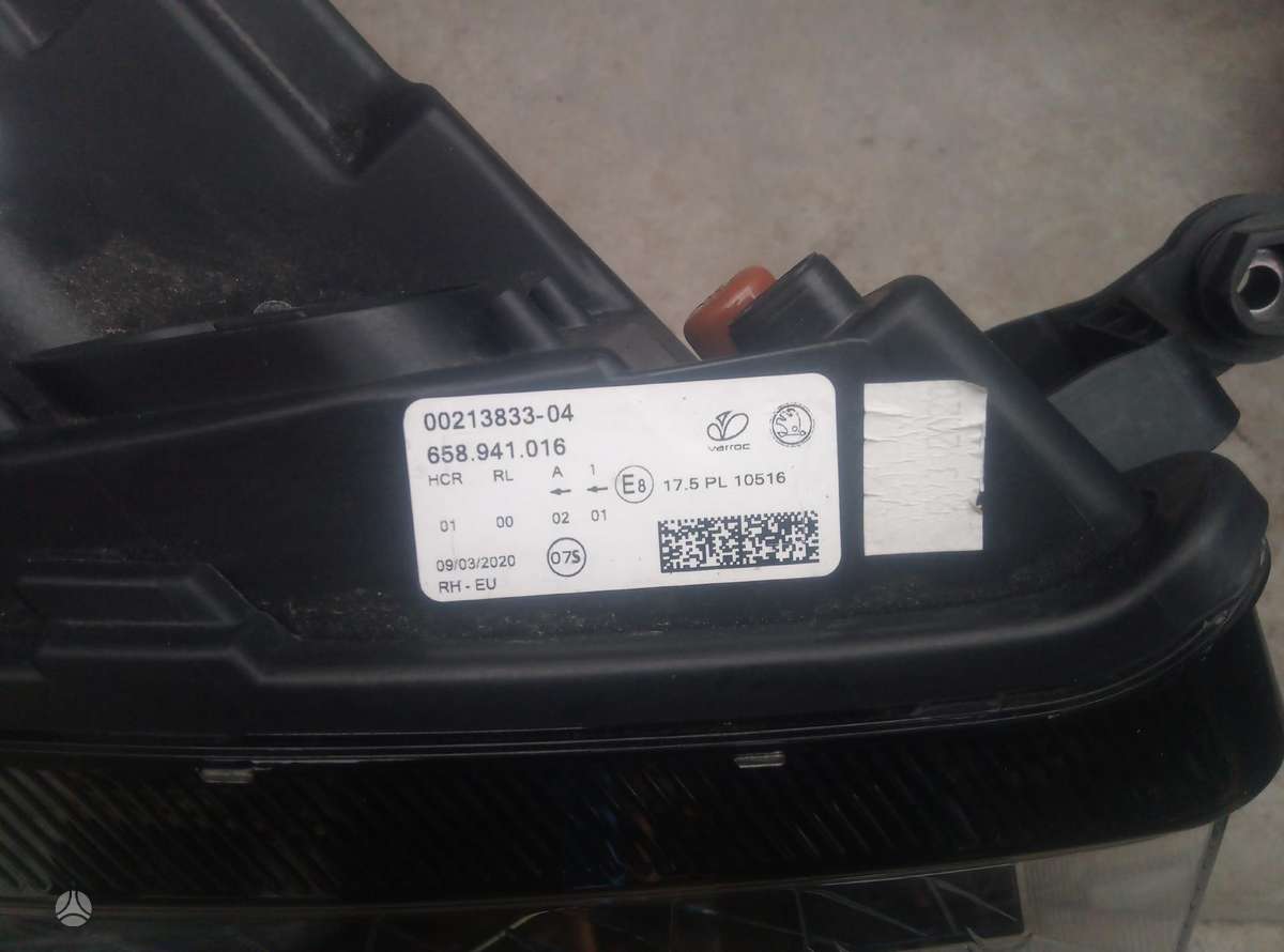 Skoda Kamiq žibintai