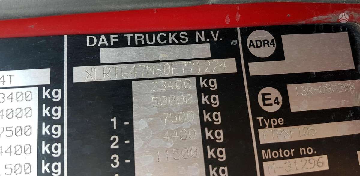 DAF XF105, semi-trailer trucks