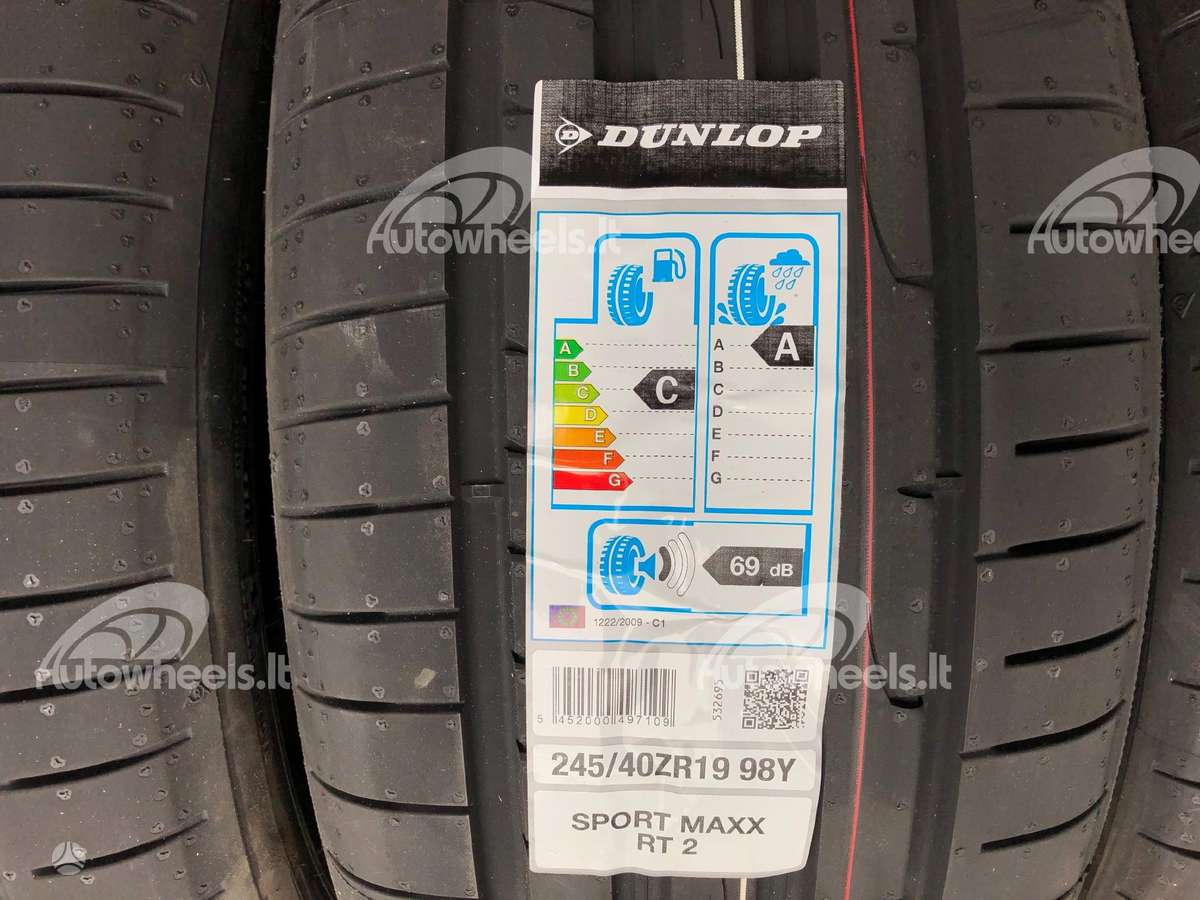Dunlop SPORT MAXX RT2, summer 245/40 R19