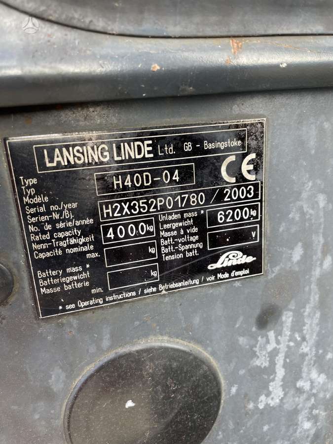 Linde H40D-04, forklifts