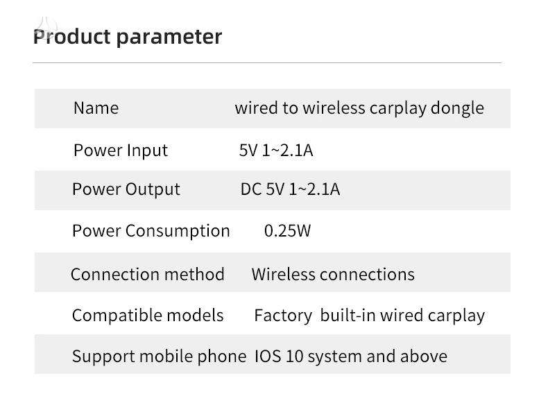 -Kita- Bevielis/wireless carplay adapteris, мультимедиa