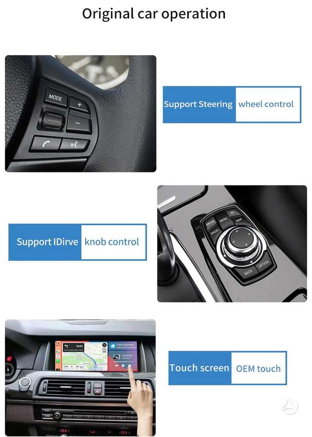 -Kita- Android auto Carplay adapteris wired to wireless, multimedija
