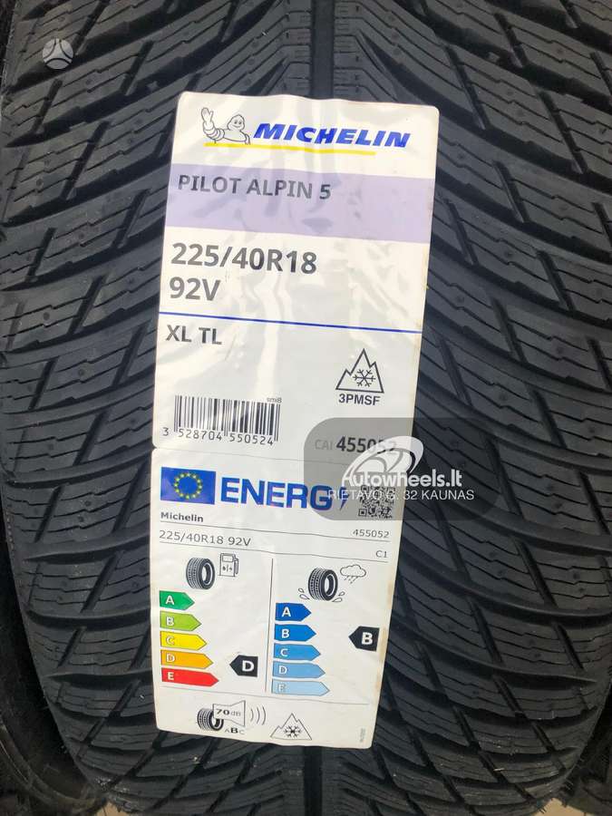 Michelin Pilot Alpin 5, winter 225/40 R18
