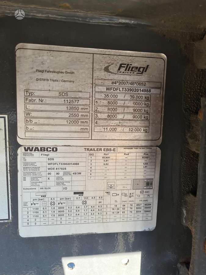 Fliegl, пологовые / тентовые