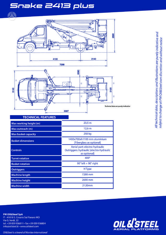 Iveco DAILY 35S14H, автовышки