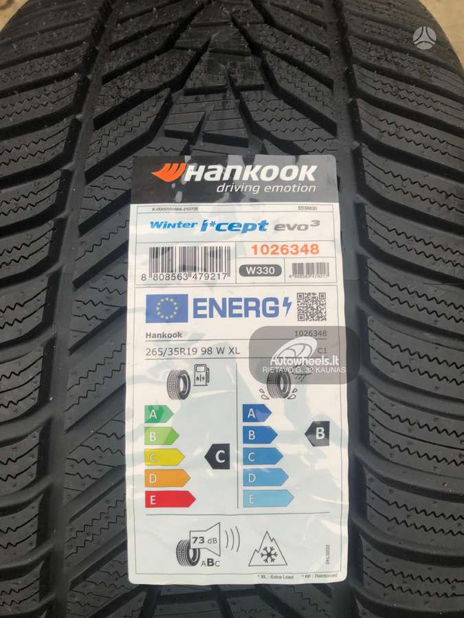 Hankook Winter I*Cept EVO 3, winter 265/35 R19