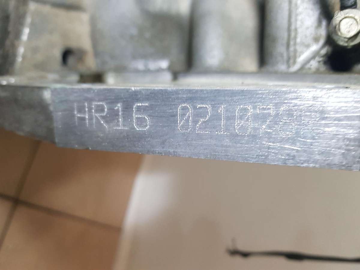 Nissan Juke Vaiklio kodas hr16de