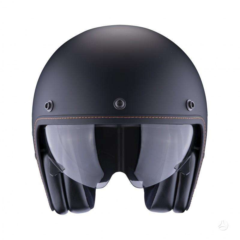 Scorpion BELFAST EVO black matt moto ša, open-face
