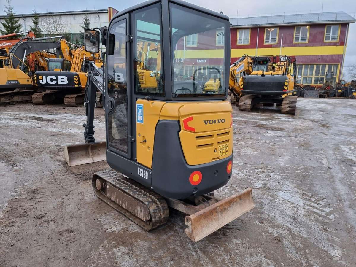 Volvo EC18D, mini ekskavatoriai