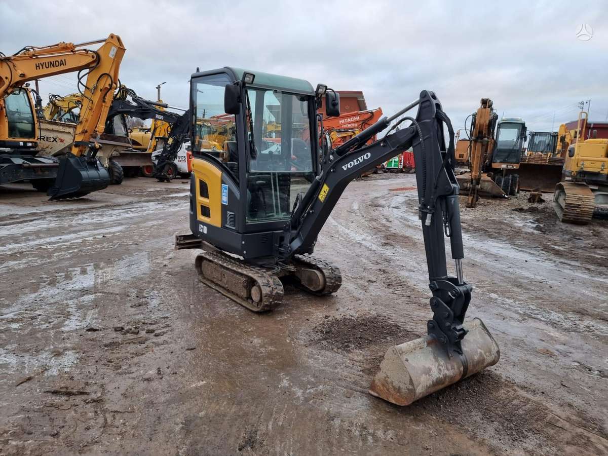 Volvo EC18D, mini ekskavatoriai