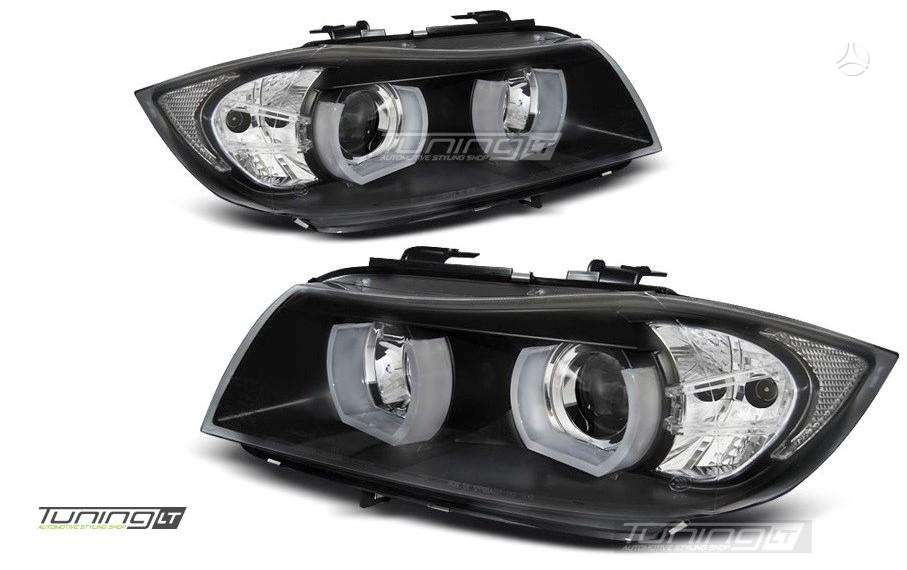 BMW 3 serija E90 e91 dvigubos performance grotelės e90 e91 galinio buferio p