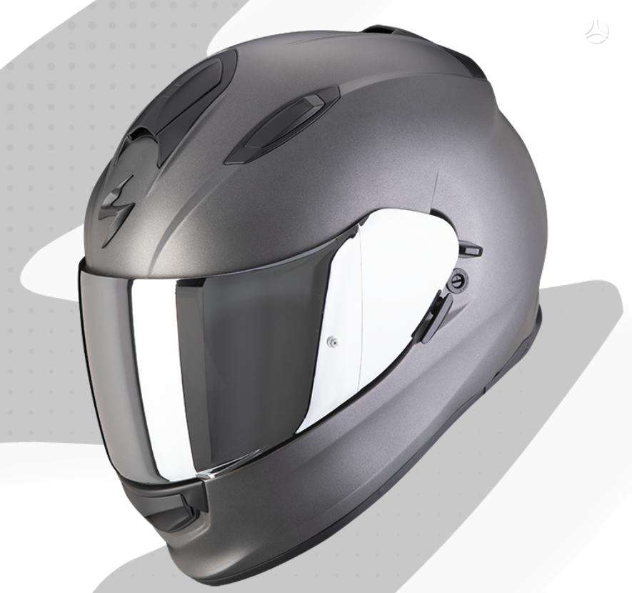 Scorpion EXO - 491 black moto salmas, full-face
