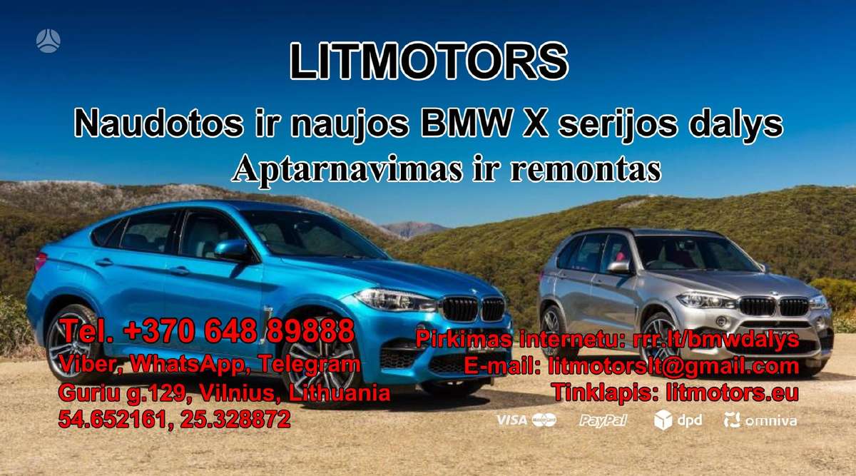 Bmw automobilių remontas, diagnostika