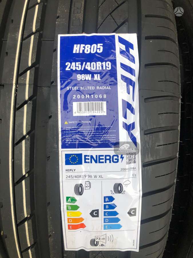 HI FLY HF805, summer 245/40 R19
