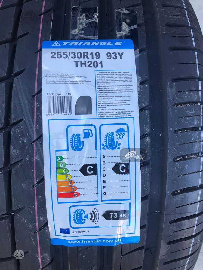 Triangle Sportex TH201, vasaras 265/30 R19