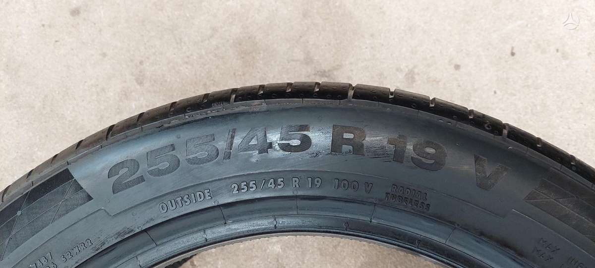 Continental, summer 255/45 R19