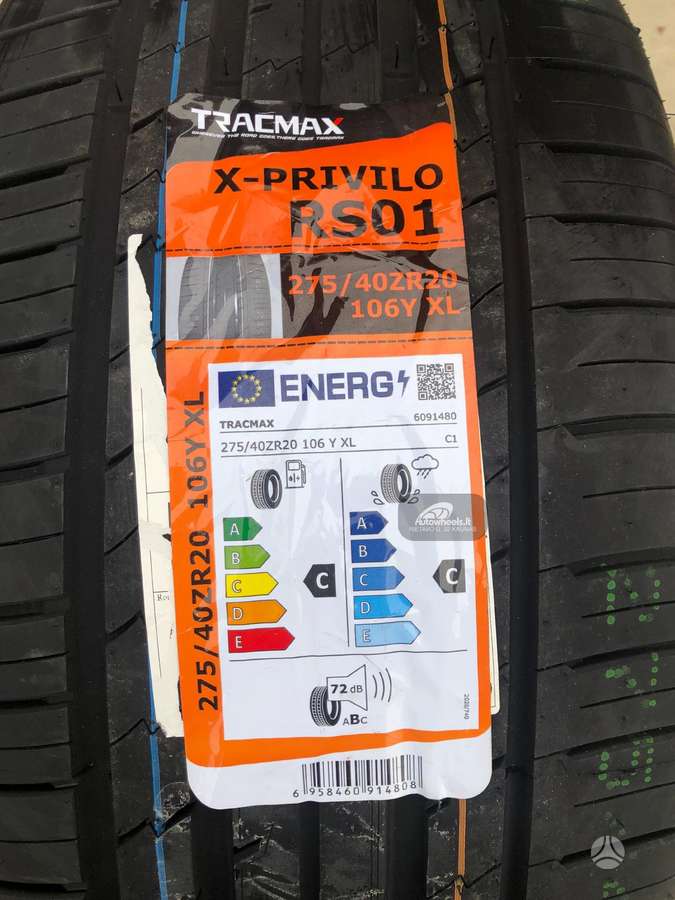Tracmax X-Privilo RS01, summer 275/40 R20