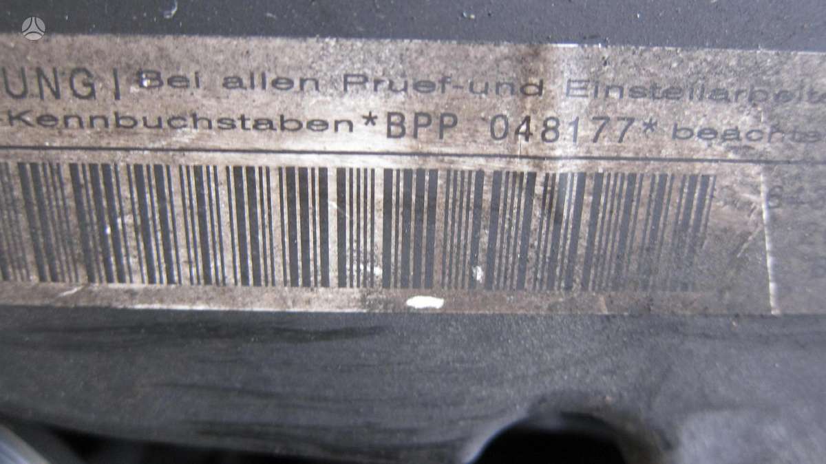 Audi A4 Variklio kodas bpp