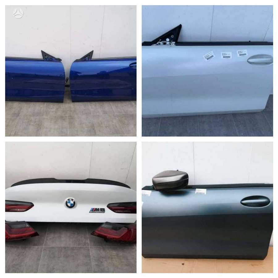 BMW 8 serija durvis, spoguļi