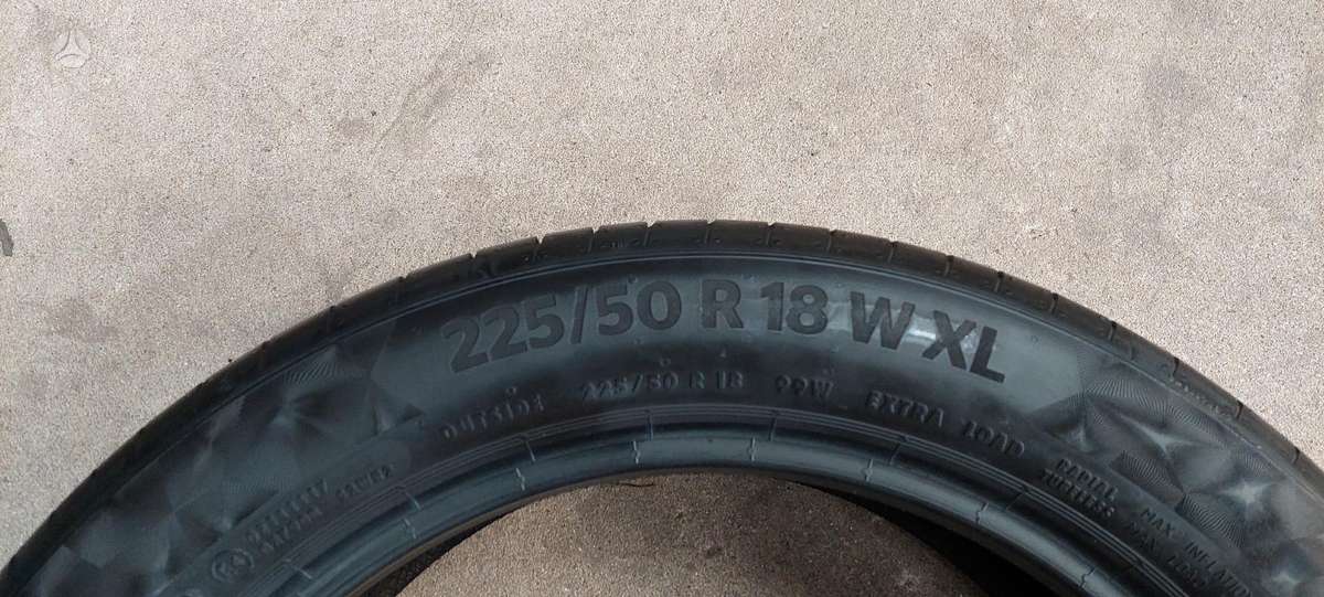 Continental, летние 225/50 R18