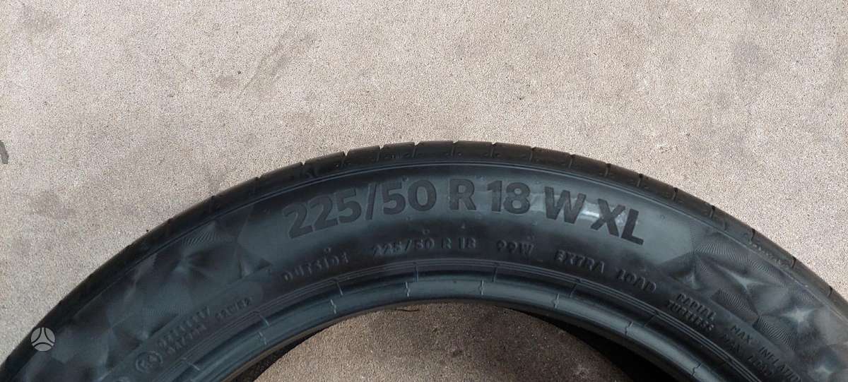 Continental, vasarinės 225/50 R18