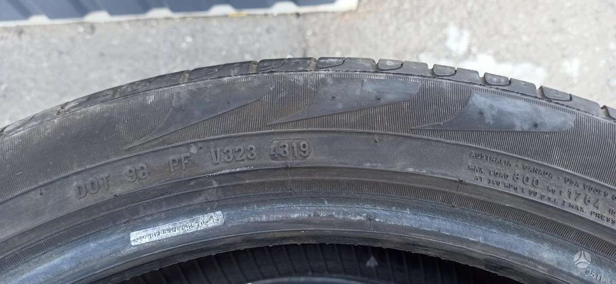 Pirelli +235/45-20, summer 255/40 R20