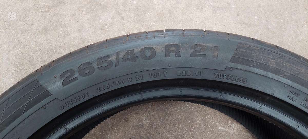 Continental, summer 265/40 R21
