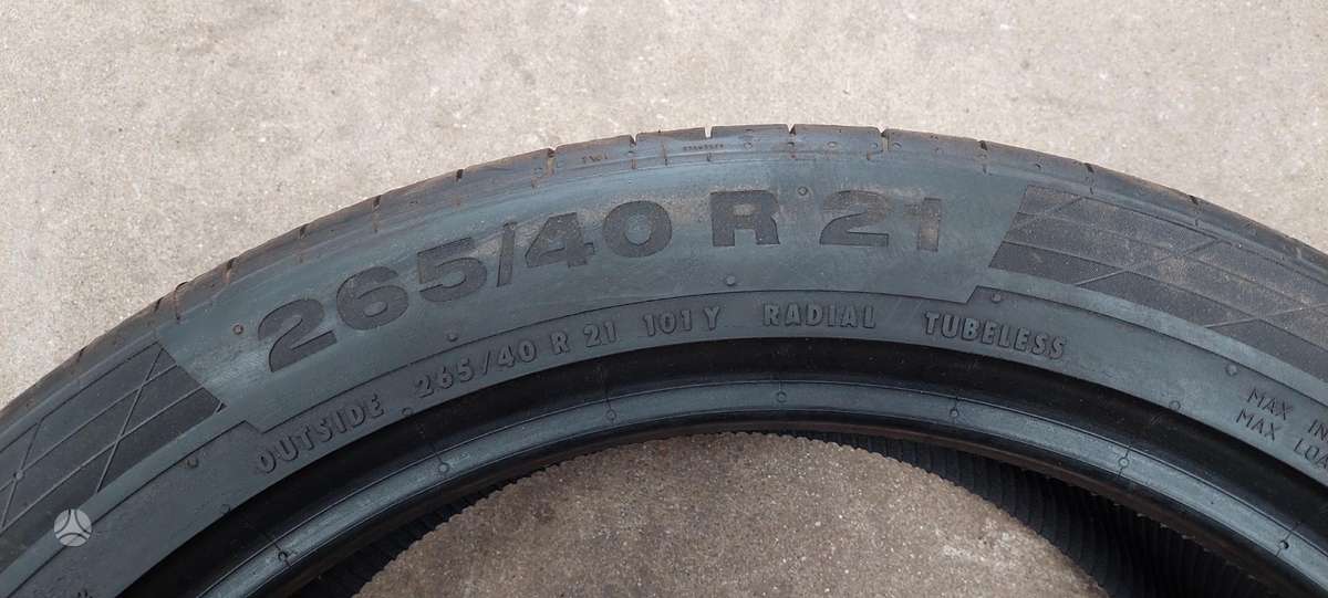 Continental, vasaras 265/40 R21